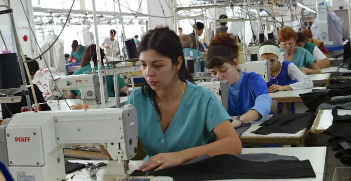 Textile workers in Romania